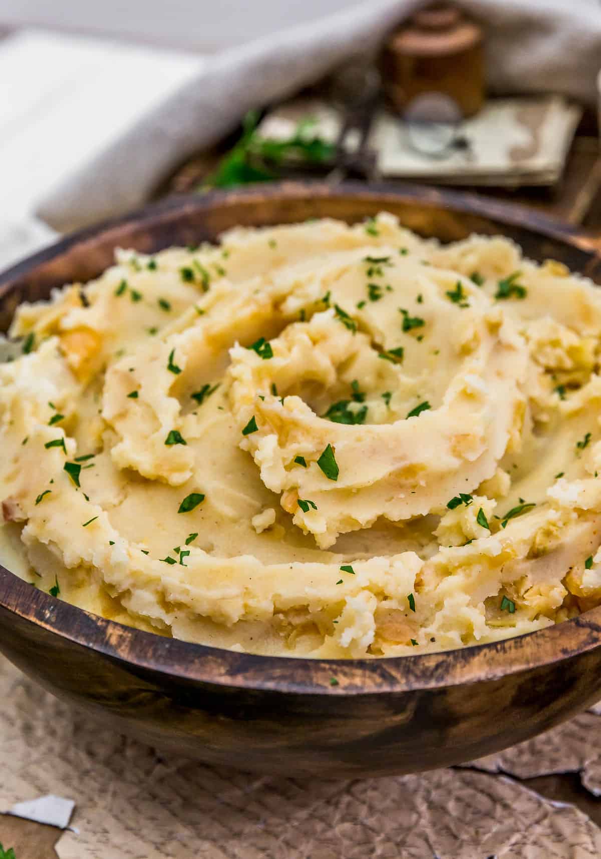 Vegan Irish Colcannon in a bowl