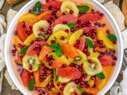 navy blue dress for baby girl Winter Fruit Salad with Maple-Lime Dressing