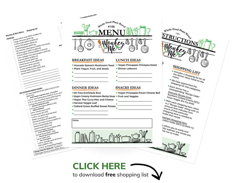 Monkey and Me's Menu 165 Mock Up