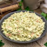 Close up of Vegan KFC Coleslaw (Copycat)