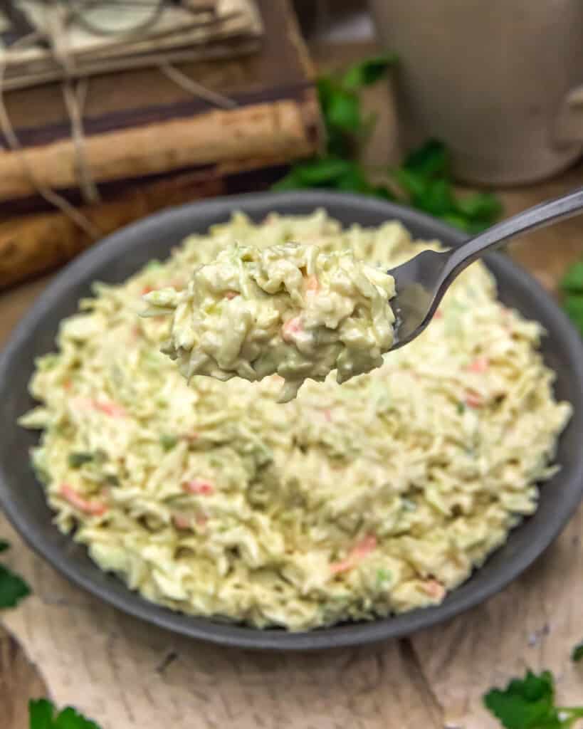 Vegan KFC Coleslaw (Copycat) Monkey and Me Kitchen Adventures