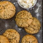 Pile of Healthy Coconut Oatmeal Cookies