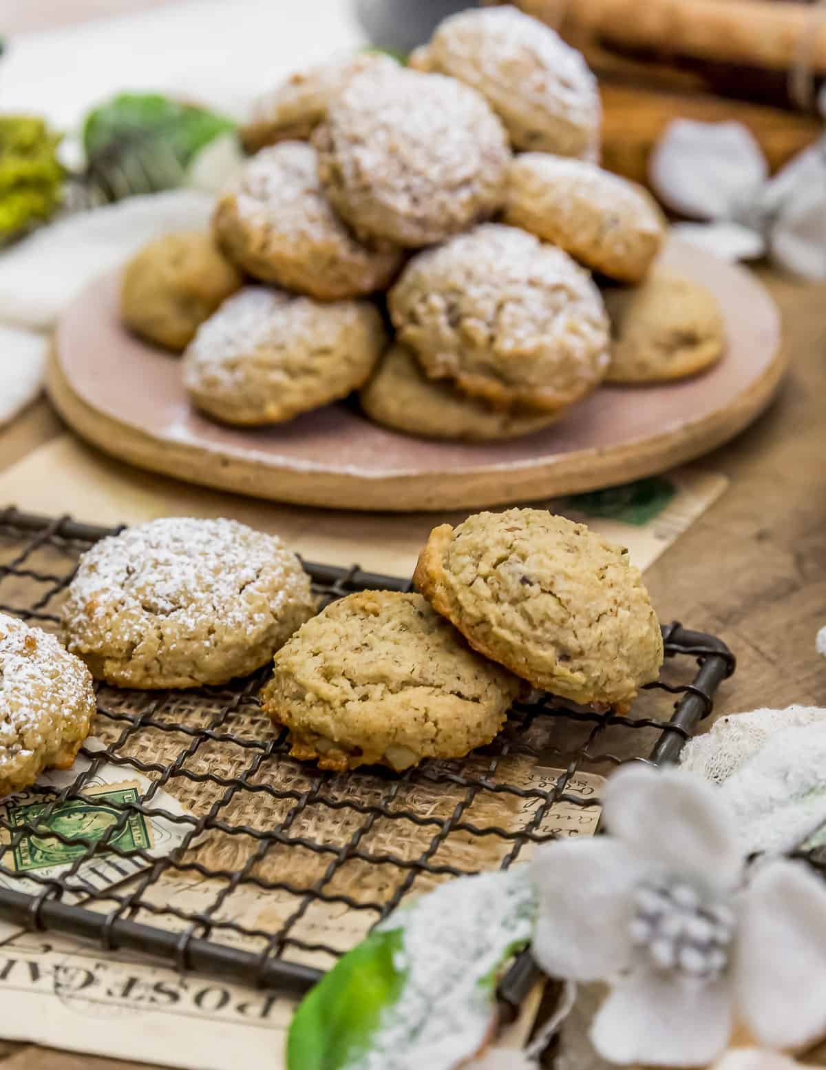 Healthy Vegan Russian Tea Cakes (Snowball Cookies)