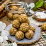 Pile of No Bake Apricot-Coconut Bliss Balls