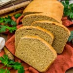 Close up of sliced Amish Whole Wheat Potato Bread