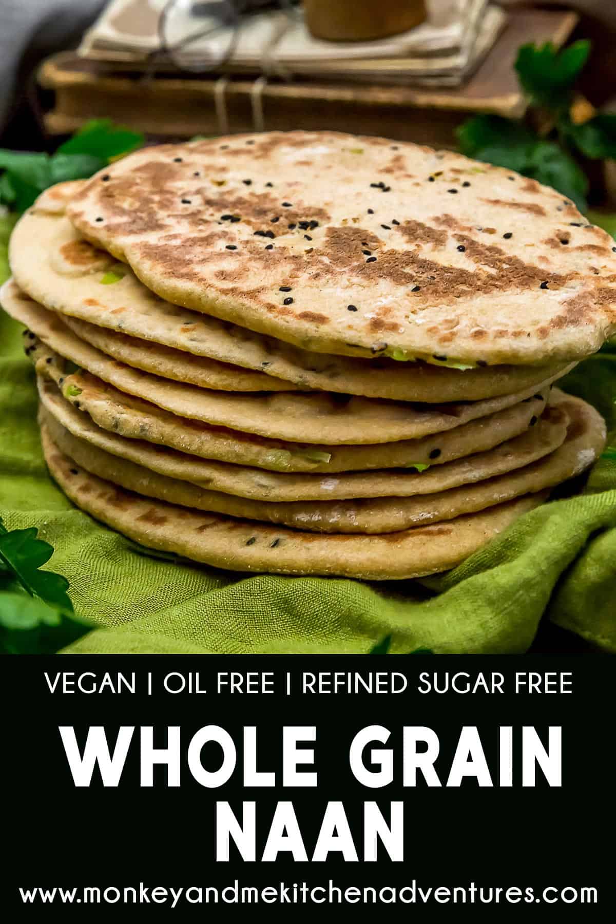 Whole Grain Naan with text description