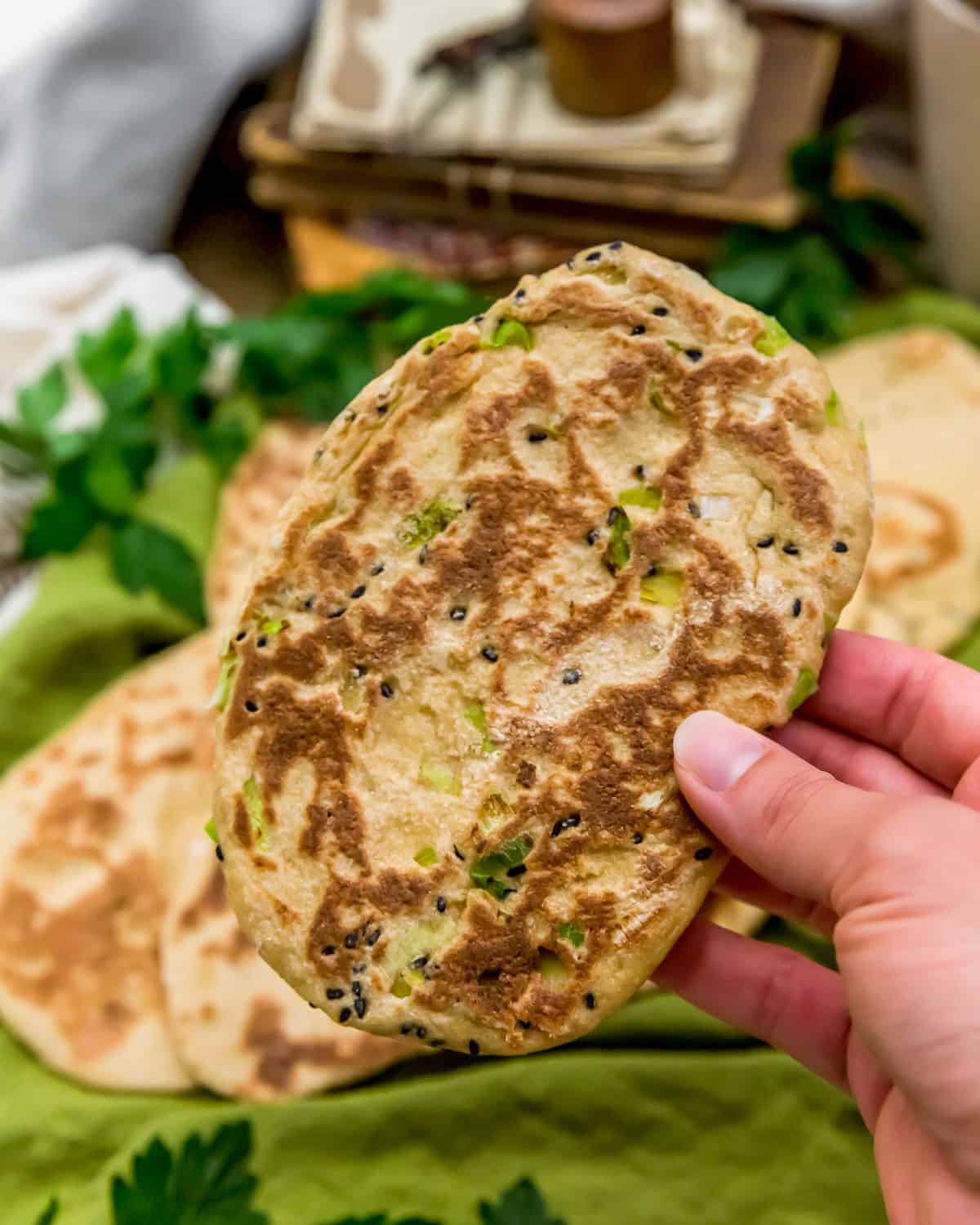 Holding Whole Grain Naan