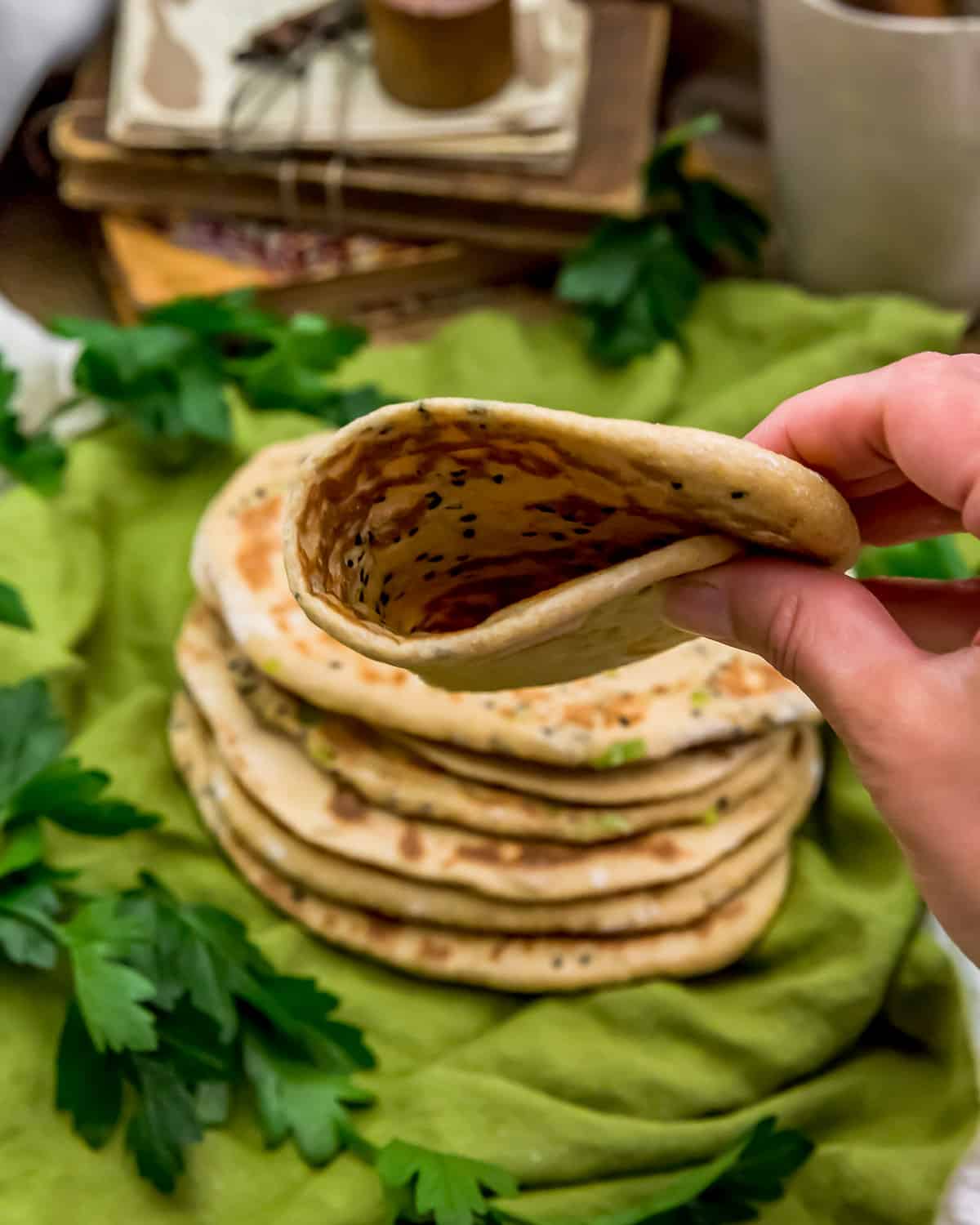 Folding Whole Grain Naan