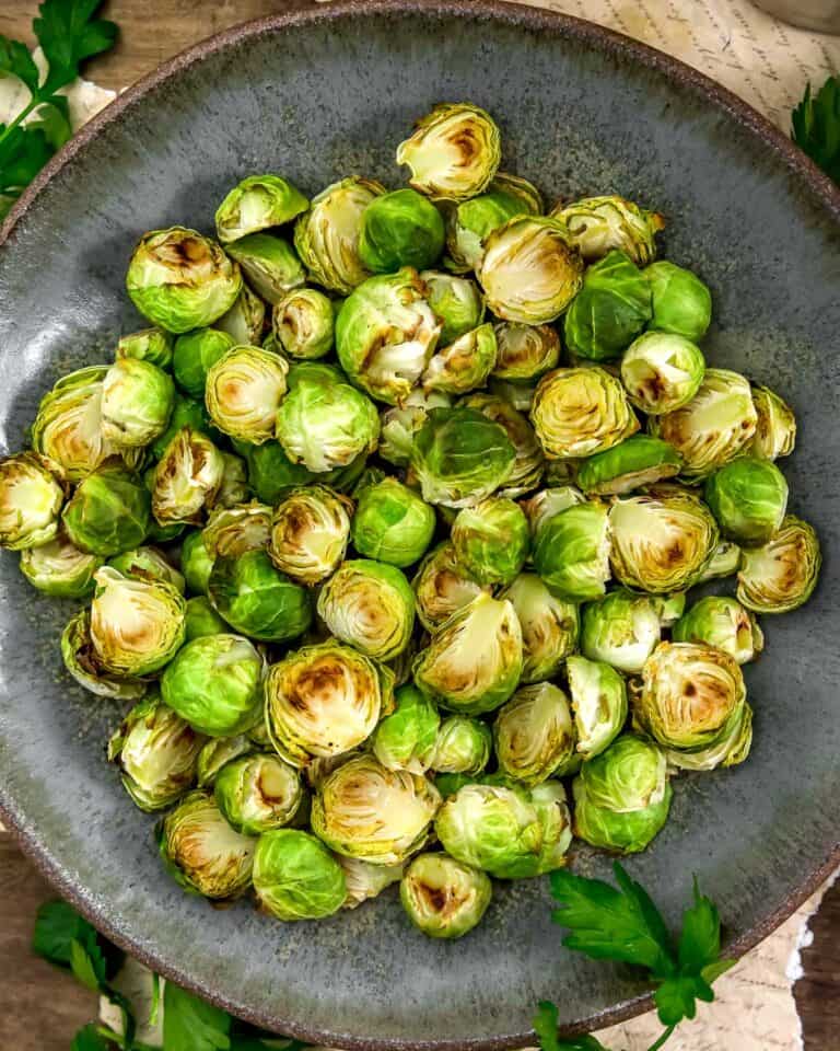 How to Roast Oil Free Brussels Sprouts Monkey and Me Kitchen Adventures