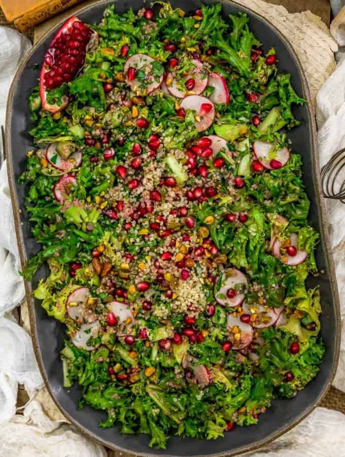Platter of Pomegranate Endive Salad