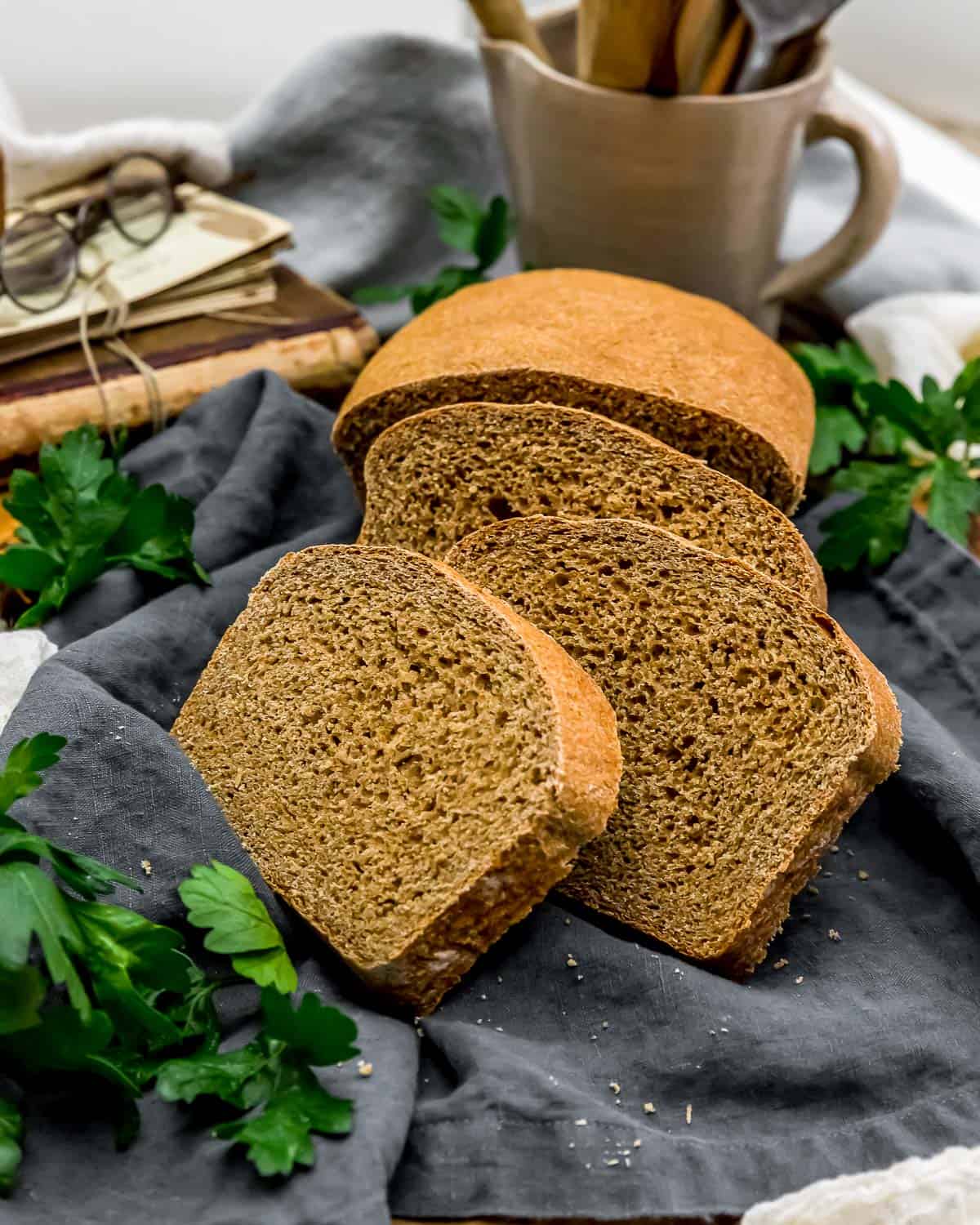Close up of Whole Wheat Bread (100% Whole Wheat)
