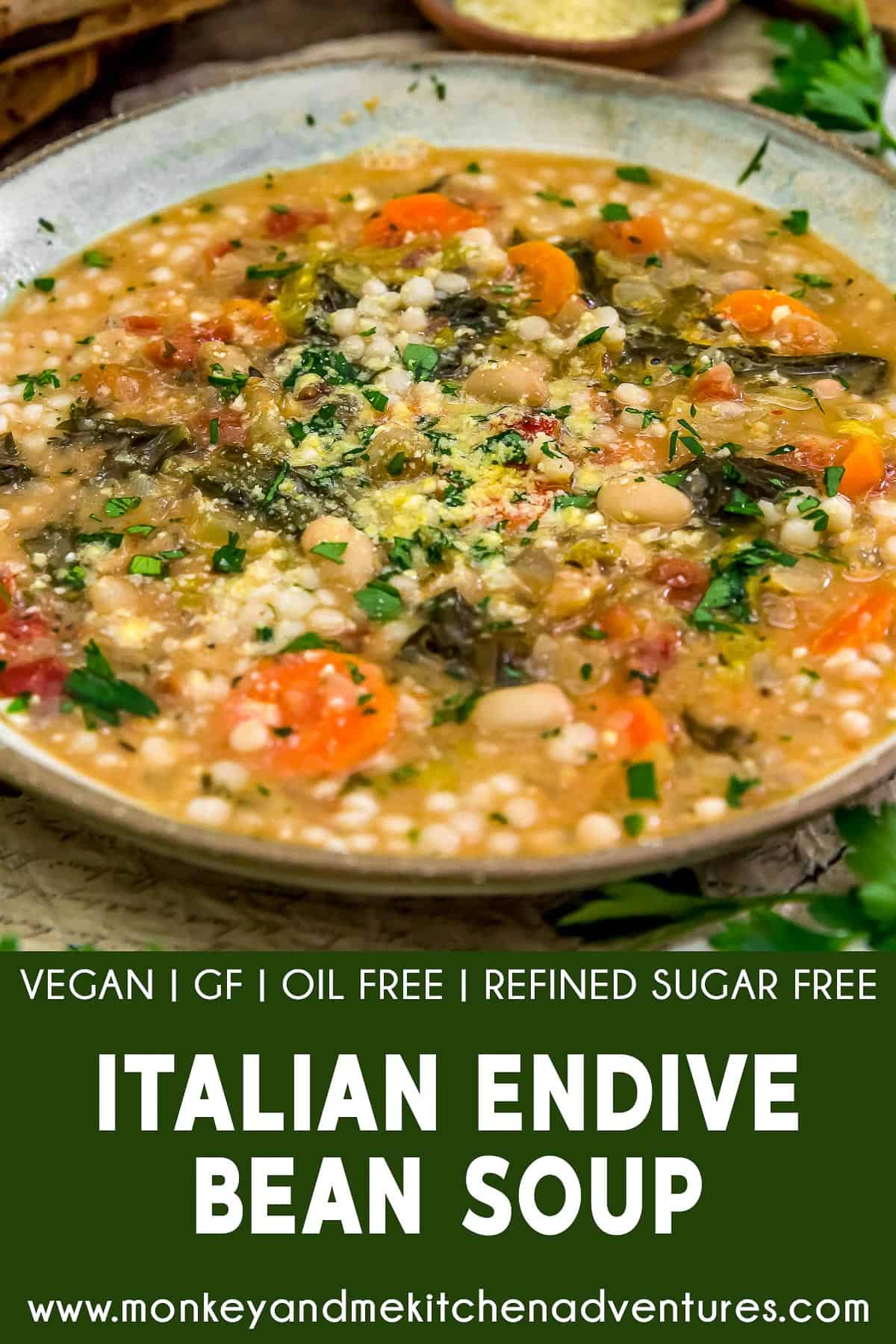 Italian Endive Bean Soup with text description