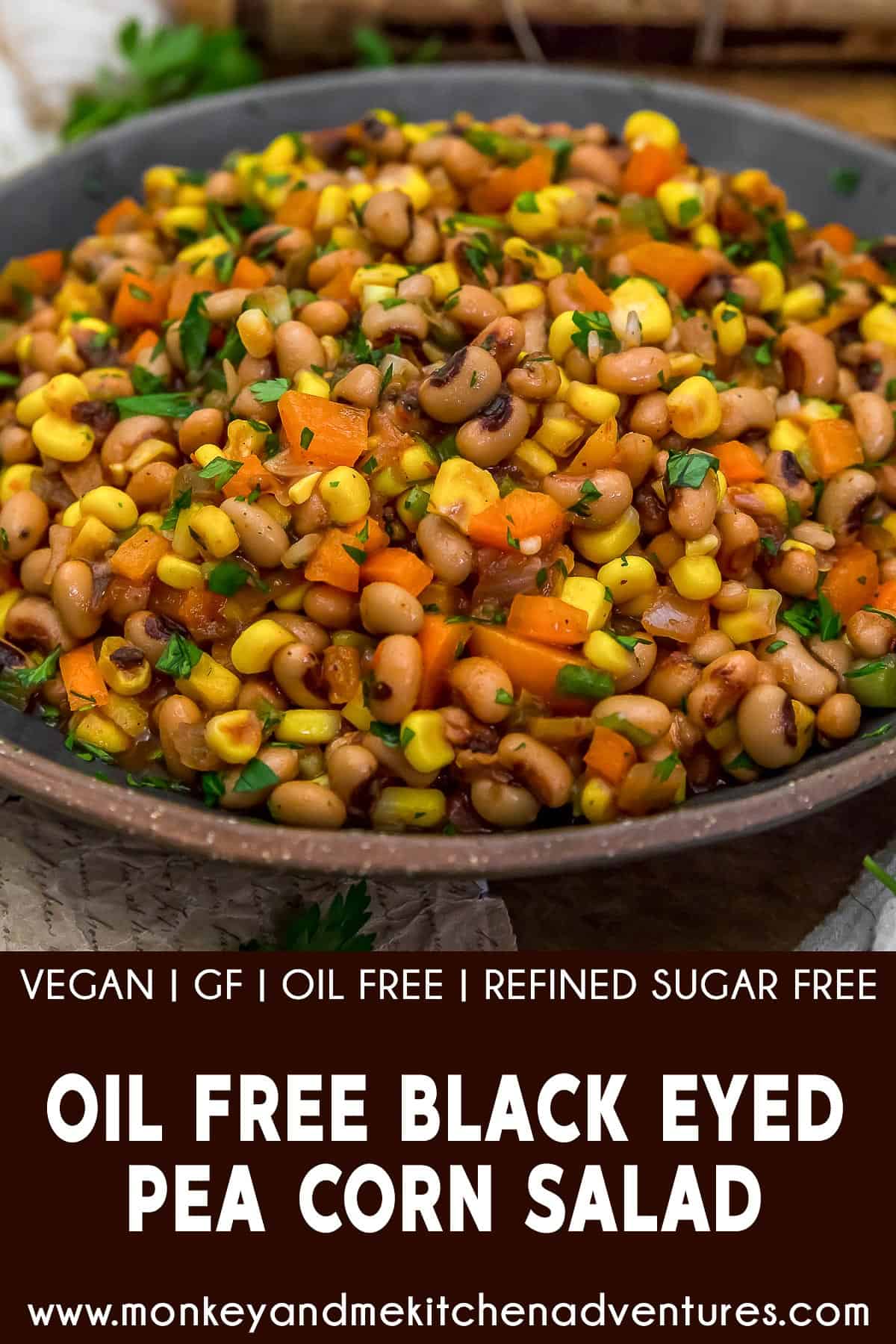 Oil Free Black Eyed Pea Corn Salad