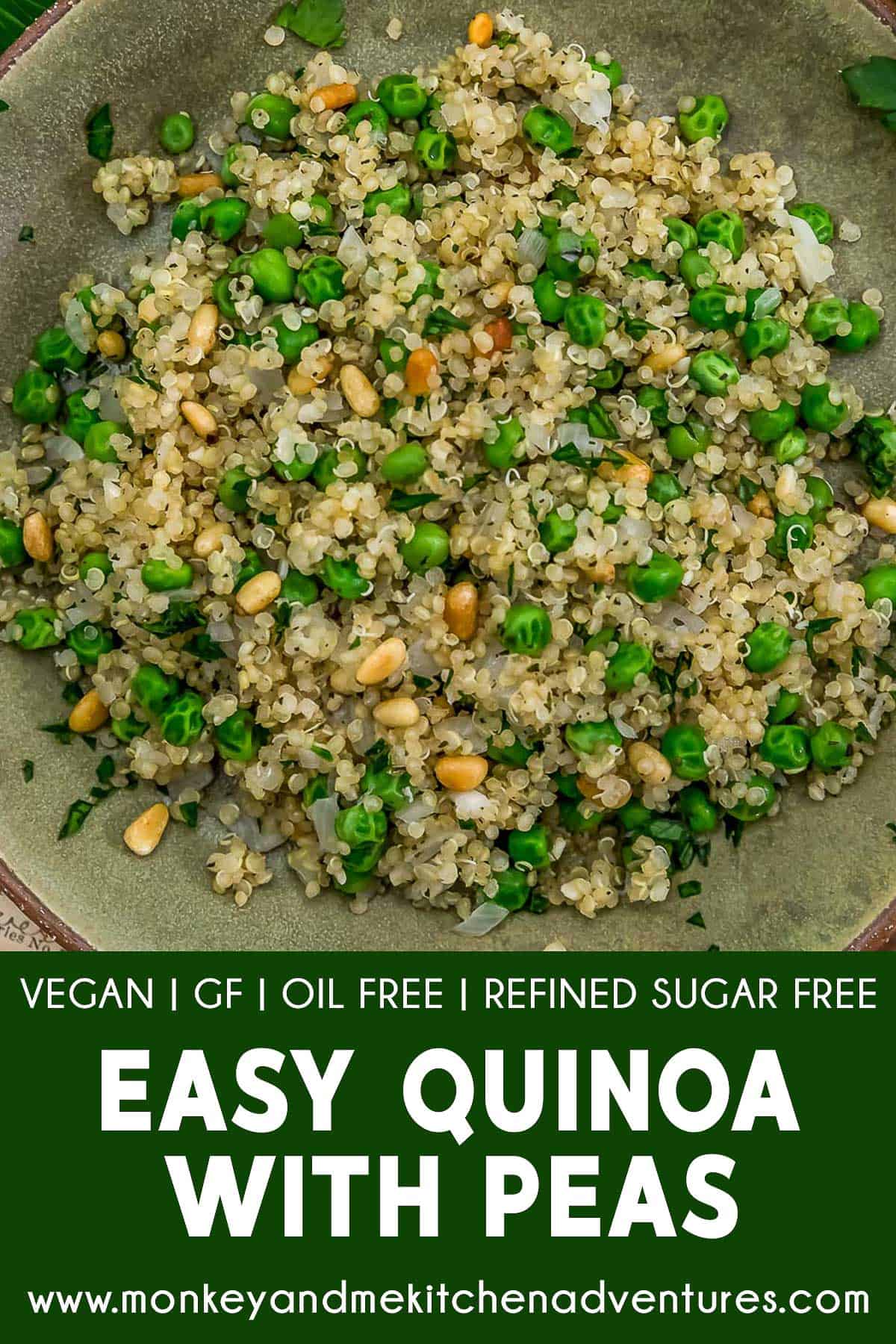Easy Quinoa with Peas with text description