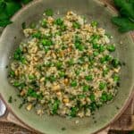 Plate of Easy Quinoa with Peas