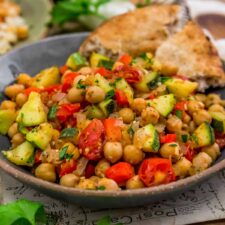 Easy Mediterranean Veggie Skillet-image