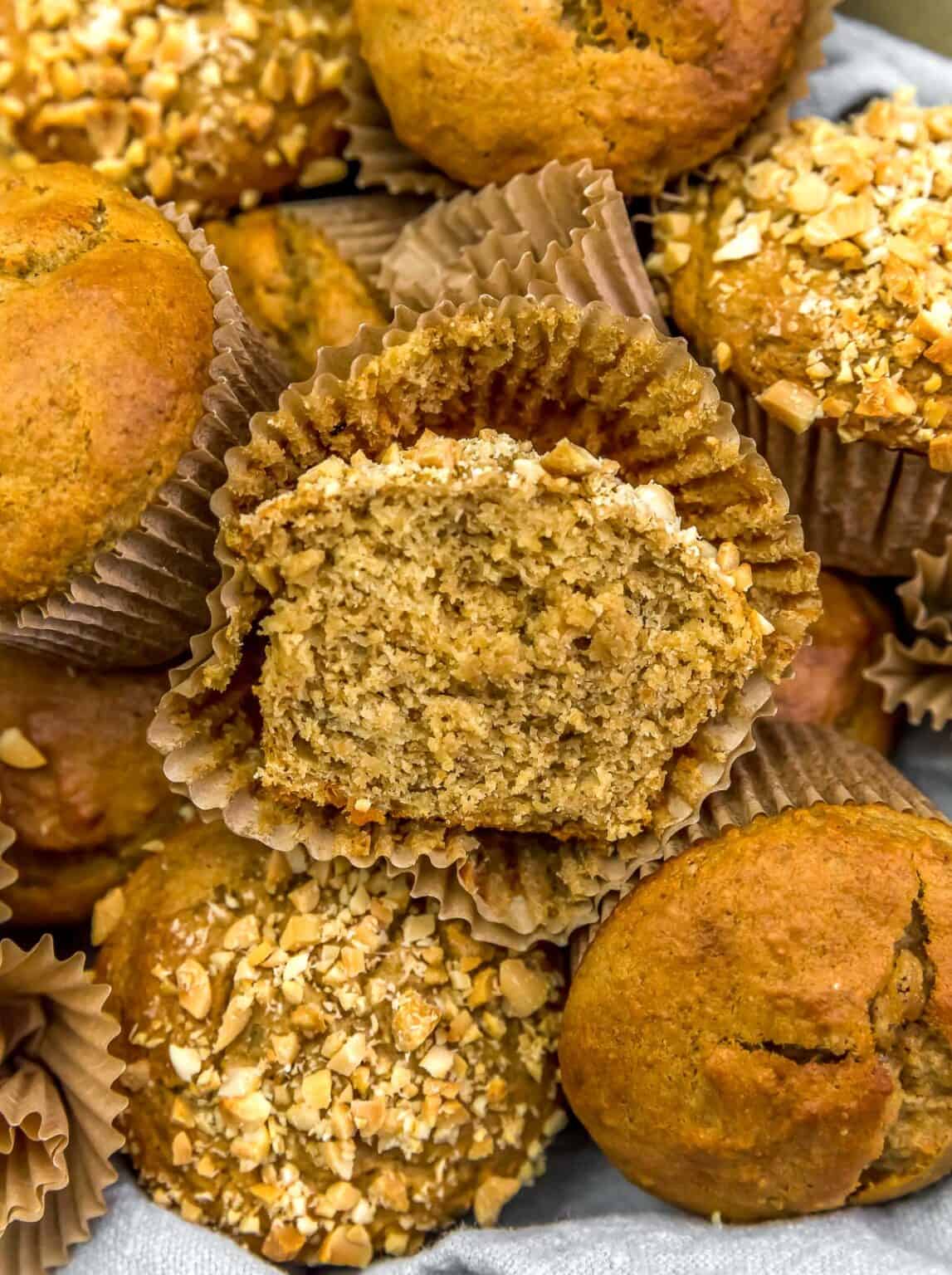 Healthy Peanut Butter Banana Muffins - Monkey and Me Kitchen Adventures