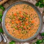 Bowl of Vegan Creamy Italian Quinoa Soup