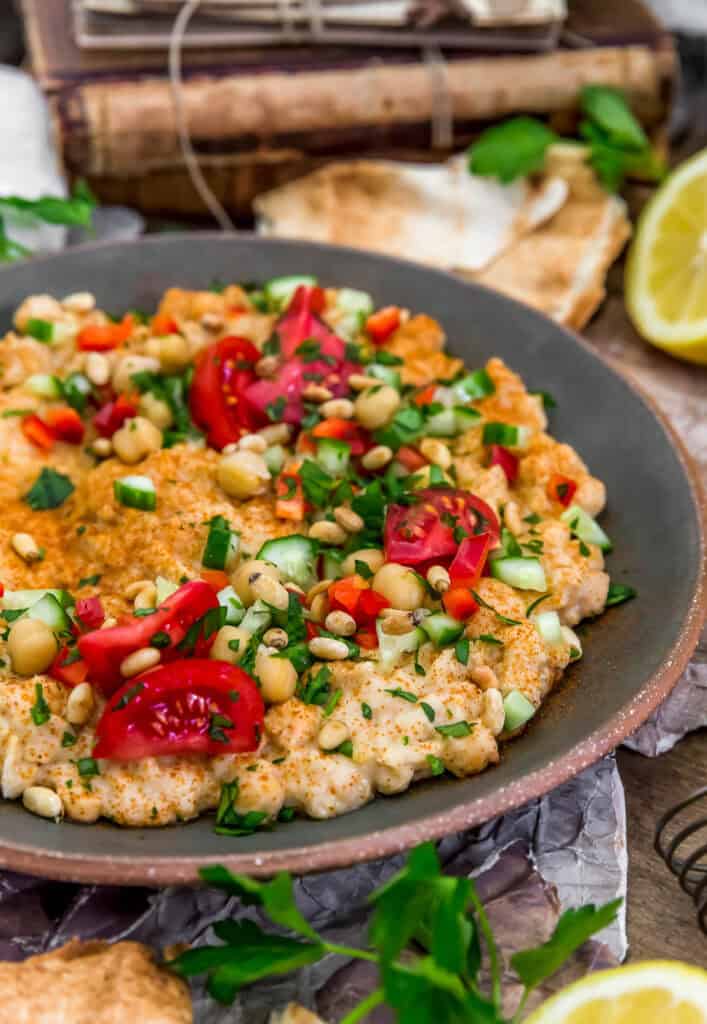 Msabbaha Easy Creamy Lebanese Musabaha (Warm Chickpea Breakfast) - Monkey and Me ...