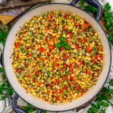 타히니 소스 옥수수 콩볶음