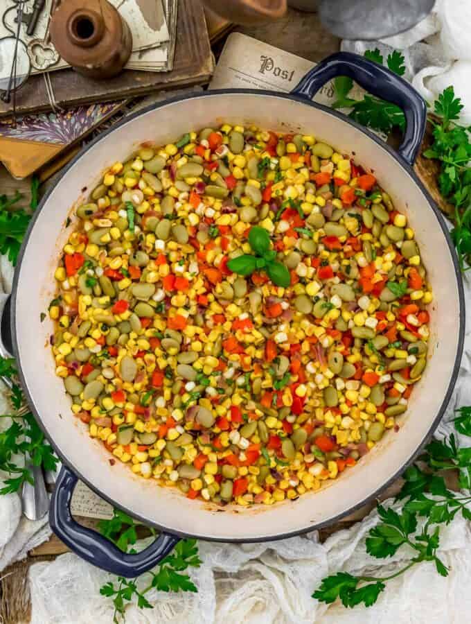 Skillet of Sweet and Sour Succotash