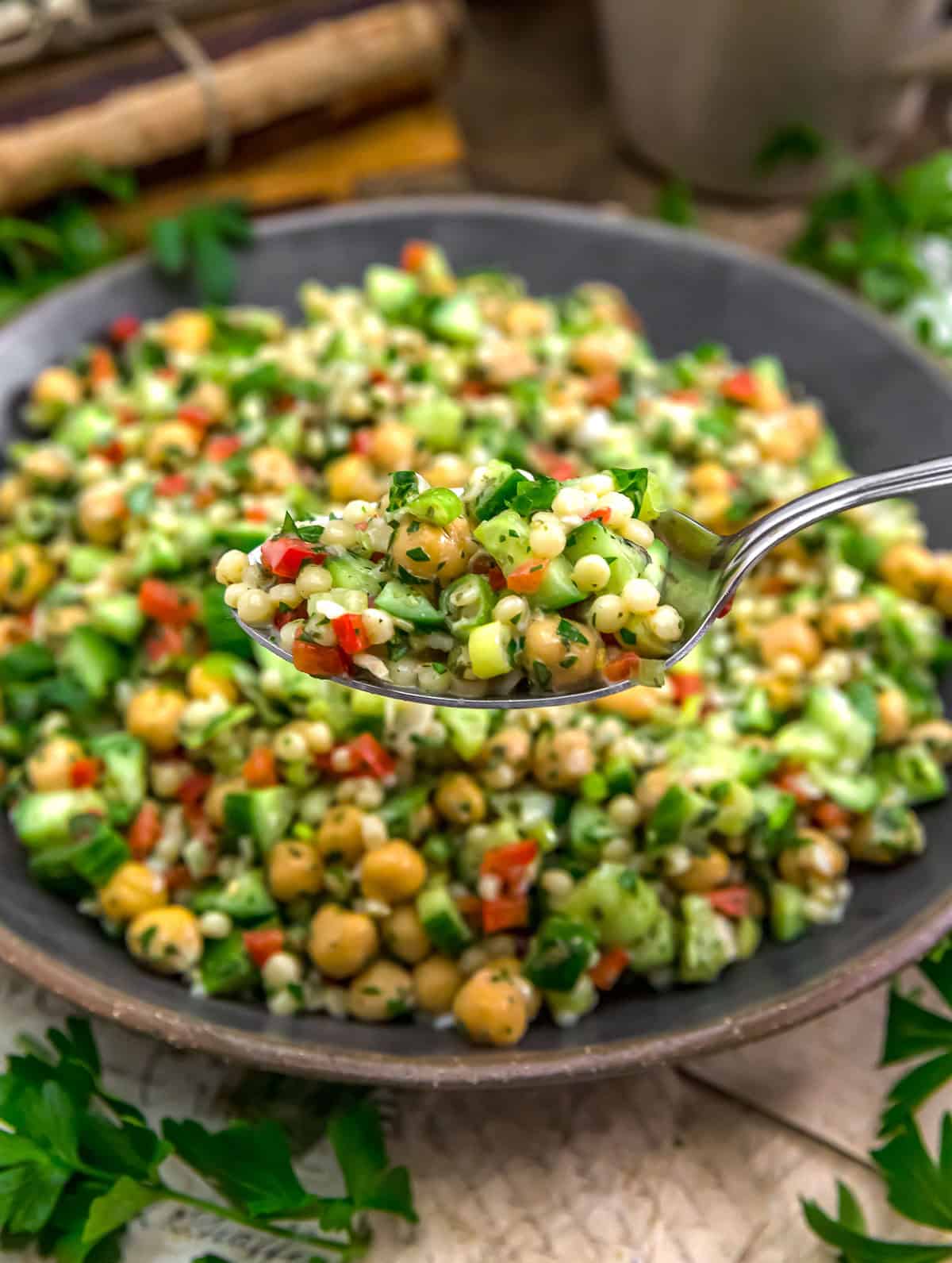 Spoonful of Easy Zaatar Couscous Salad