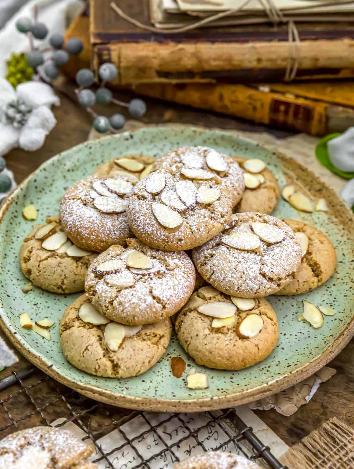 Pile of Vegan Almond Cookies