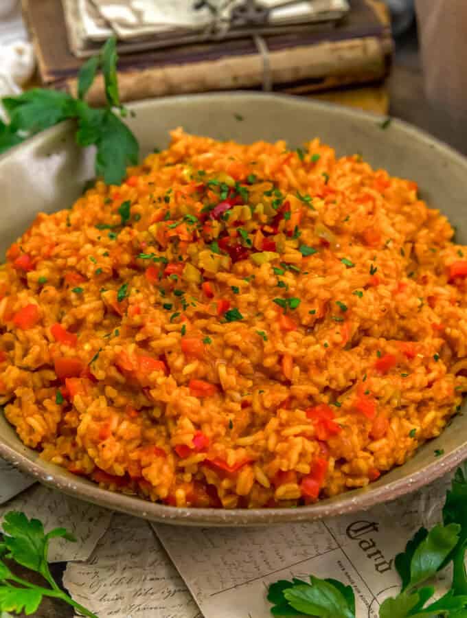 Close up of Vegan Ohio Hot Rice