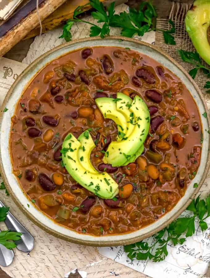 Bowl of Crowd-Pleasing Spicy Bean Chili