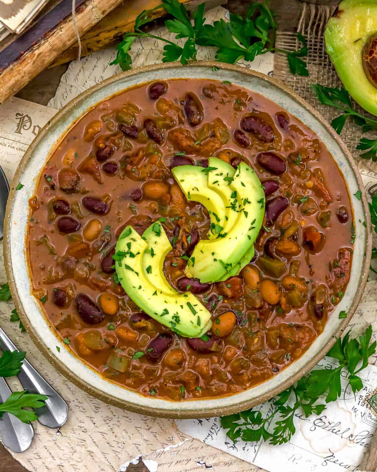 Bowl of Crowd-Pleasing Spicy Bean Chili