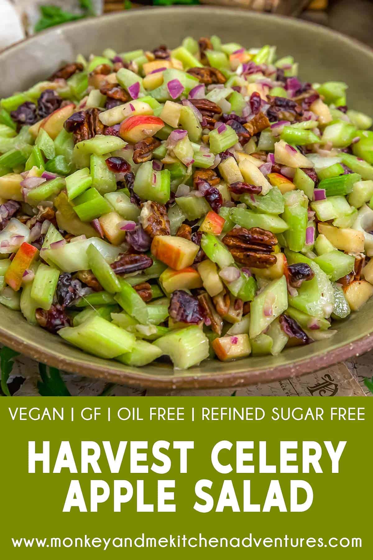 Harvest Celery Apple Salad with text description