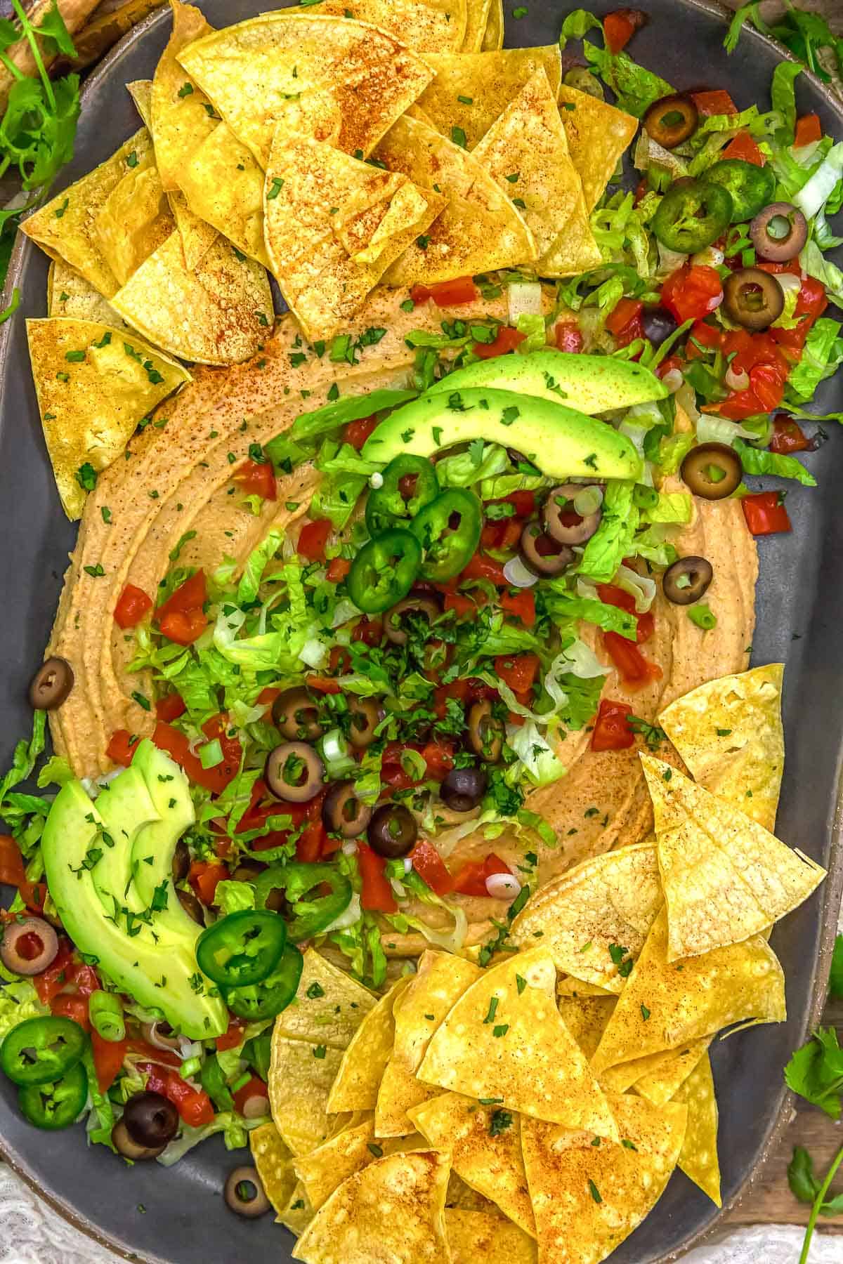 Platter of Easy Taco Hummus