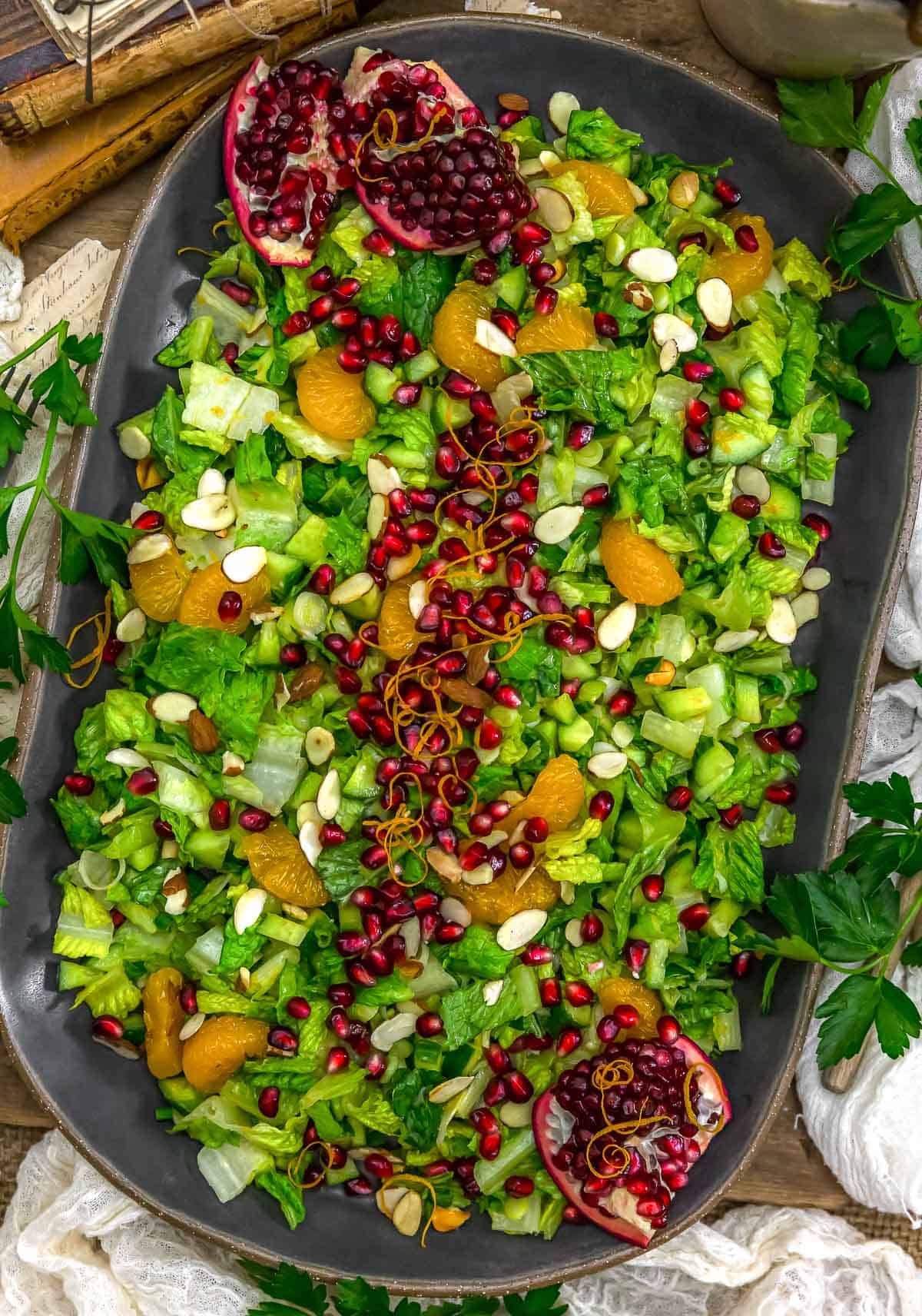 Platter of Oil-Free Winter Orange Salad