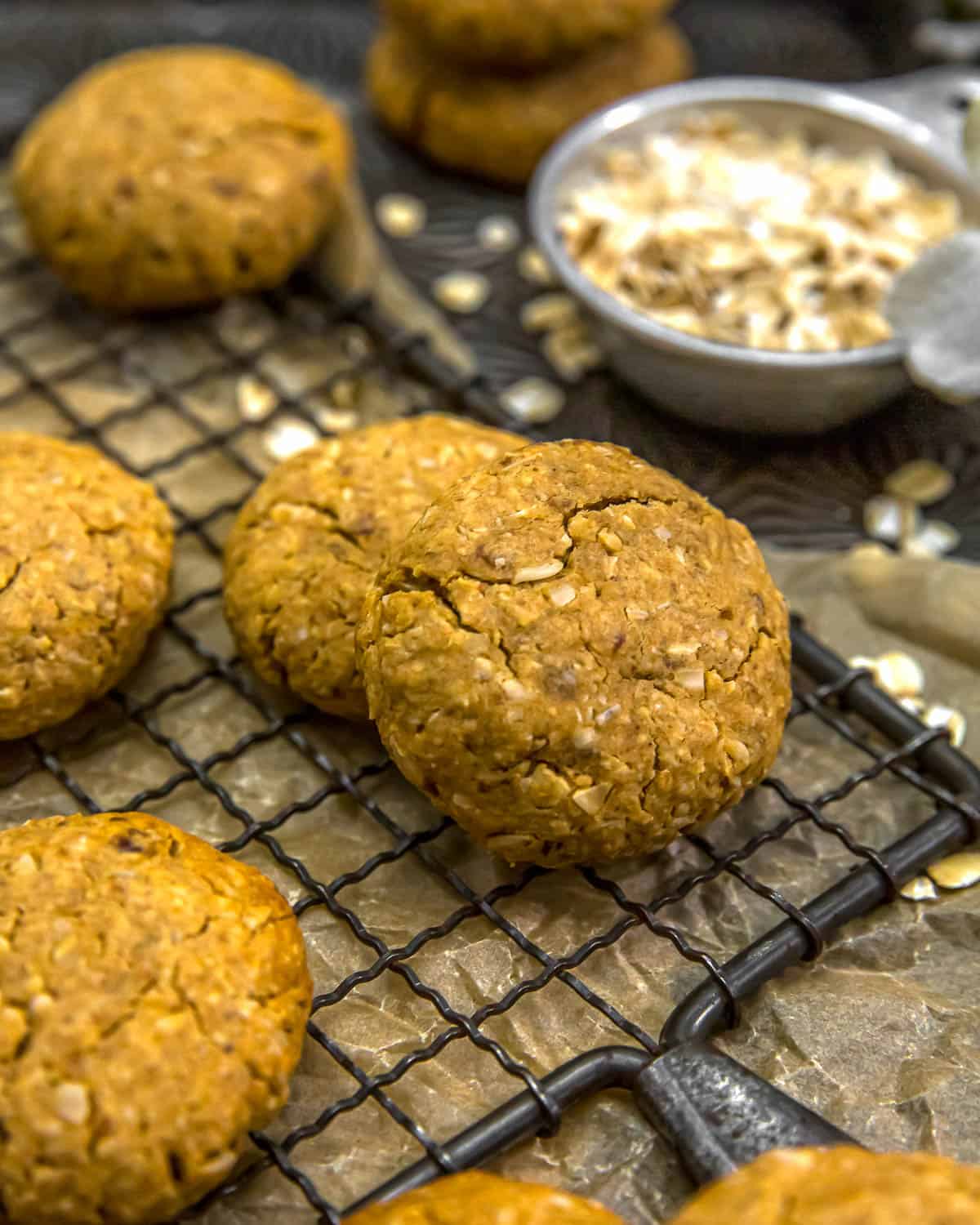 Vegan Peanut Butter Oat Cookies