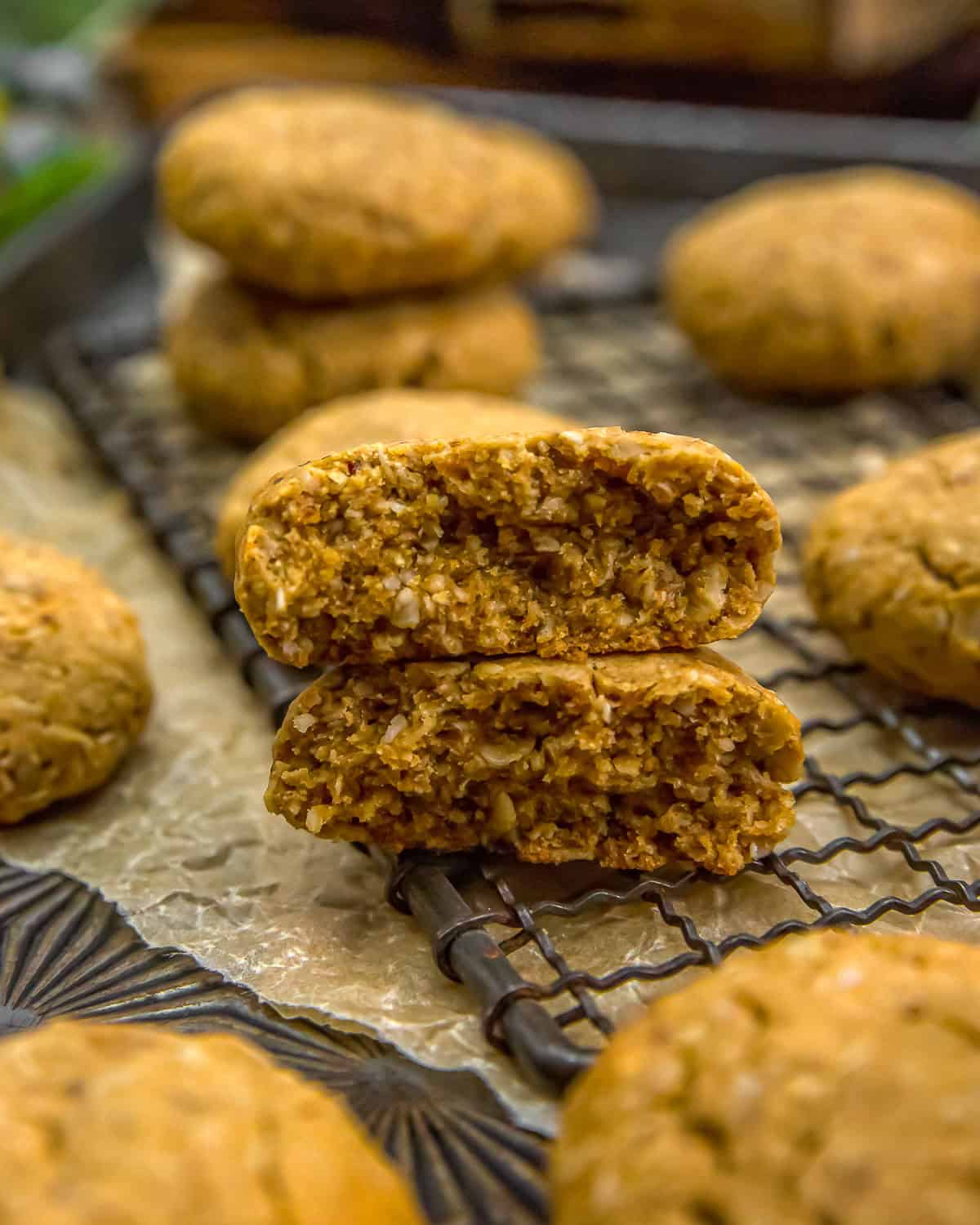 Vegan Peanut Butter Oat Cookies