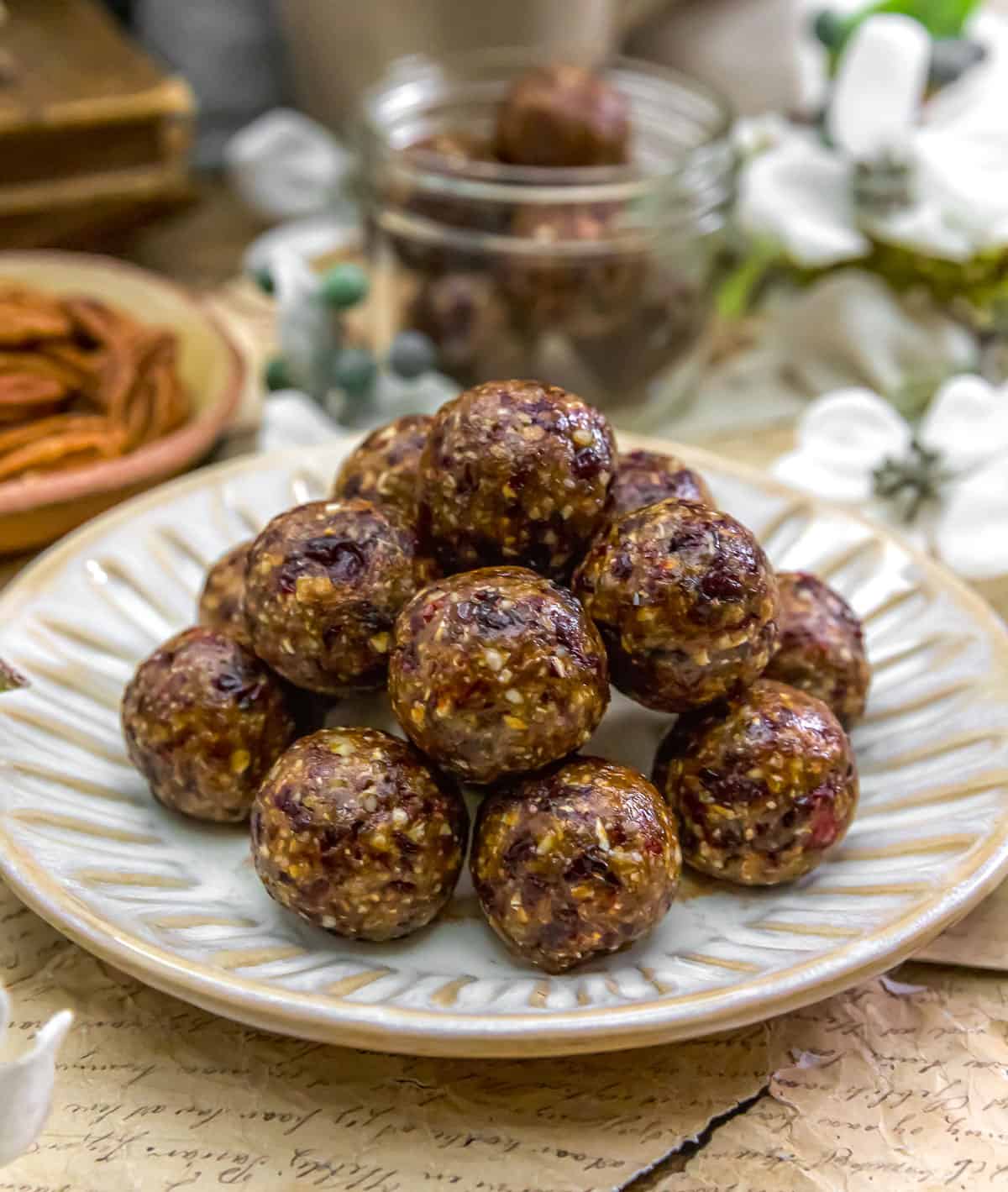 Pile of Cranberry Pecan Bliss Balls