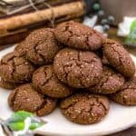 Pile of Healthy Chocolate Coconut Cookies