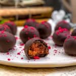 Eating a Healthy Chocolate Covered Strawberry Truffle
