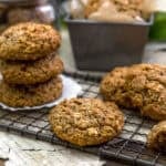 Close up of Cinnamon Oat Drop Cookies