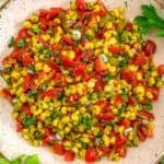 Bowl of Pickled Jalapeno Corn Relish
