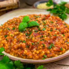 원팬 토마토 바질 쿠스쿠스