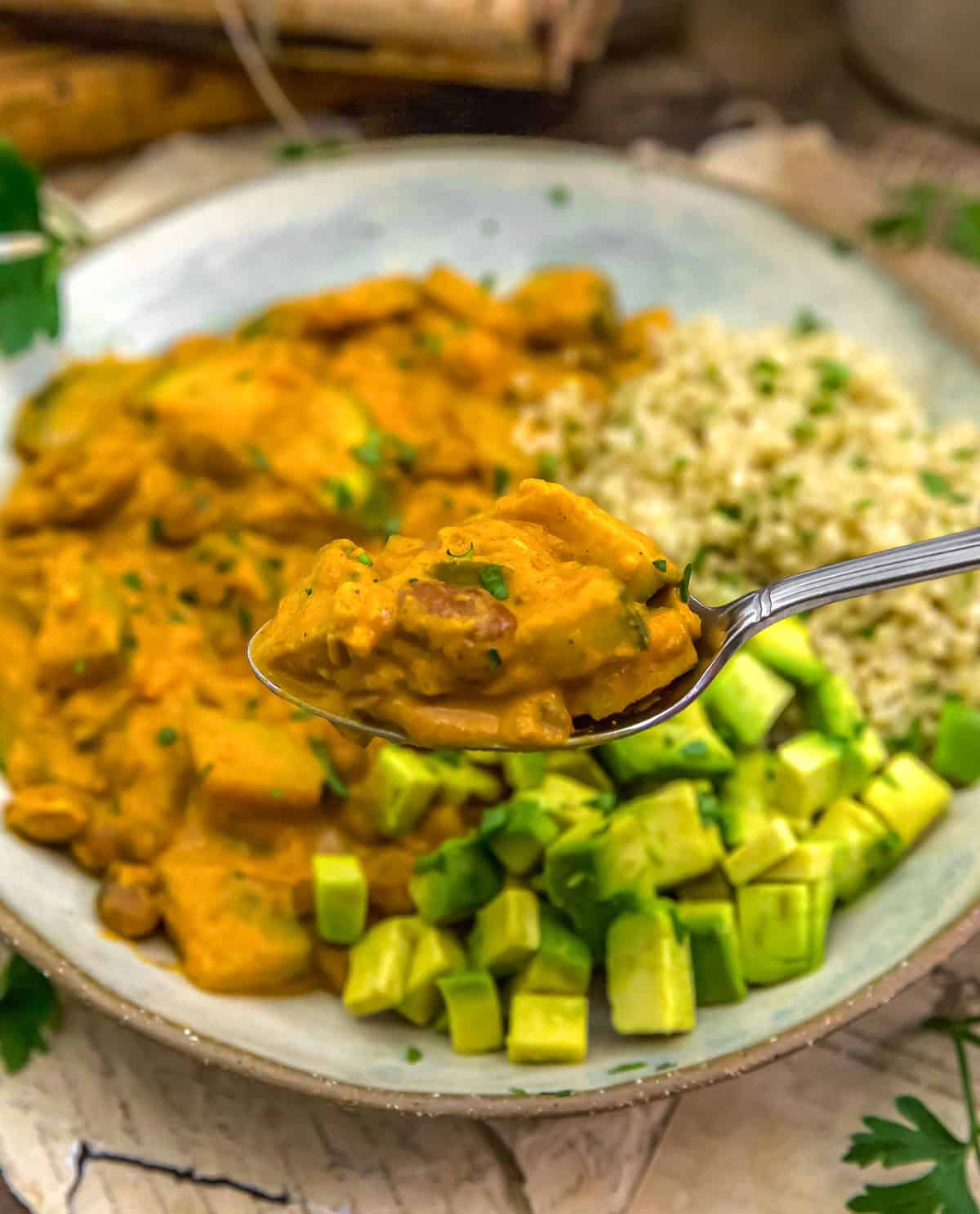 Spoonful of Marry Me Mexican Zucchini Bean Skillet