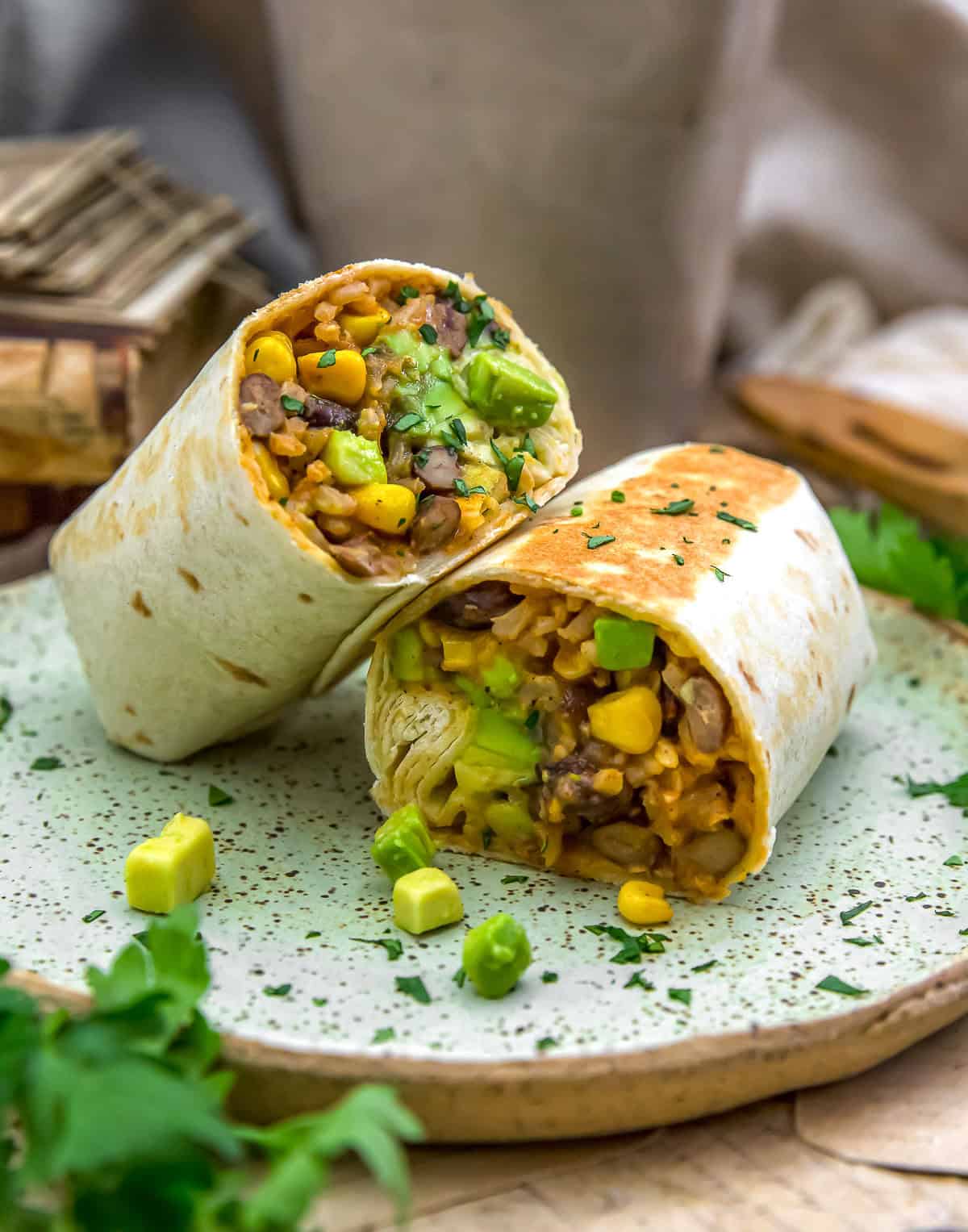 Baja Rice Stir Fry in a wrap