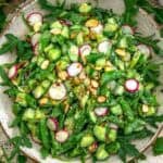Bowl of French Snap Pea Cucumber Salad