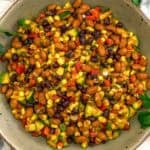 Bowl of Tex-Mex Zucchini Bean Salad