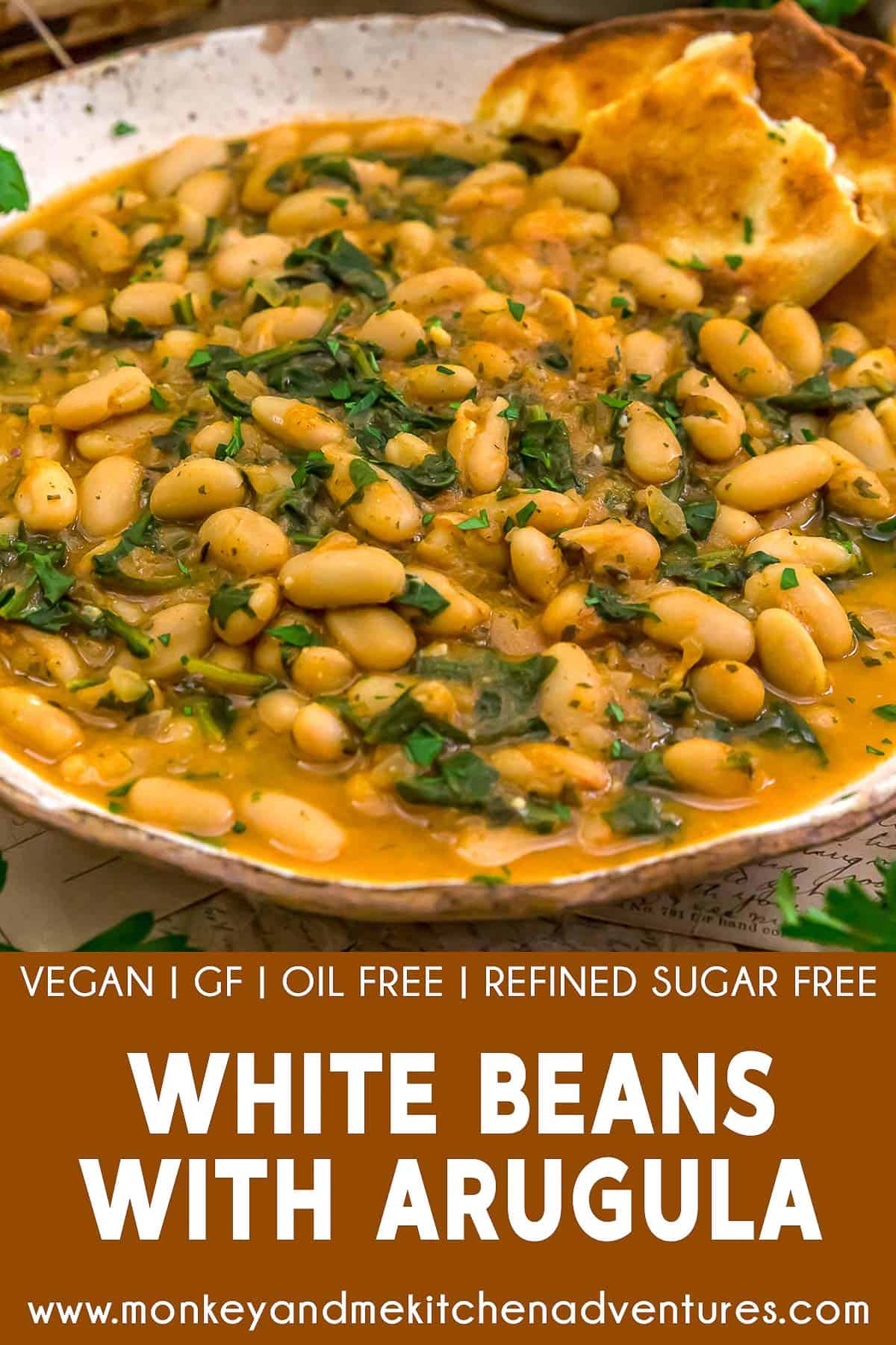 White Beans with Arugula with text description