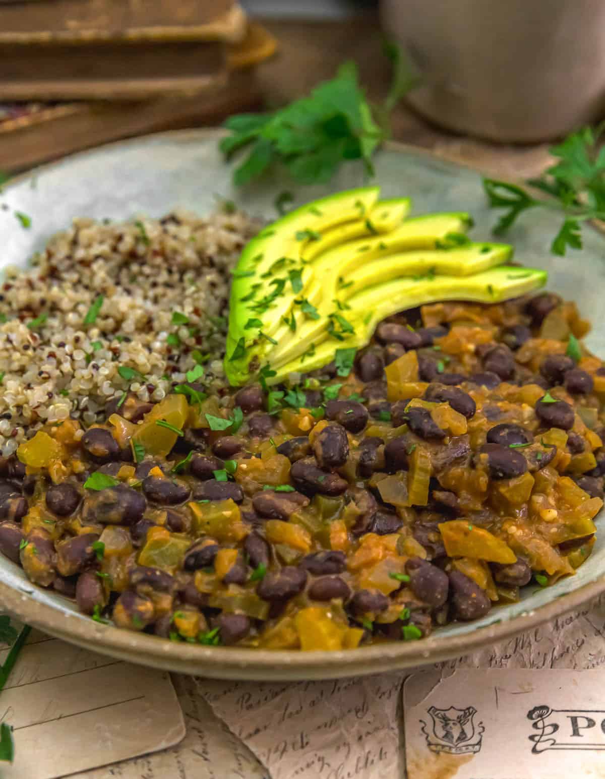 Close up of Chipotle Black Bean Skillet