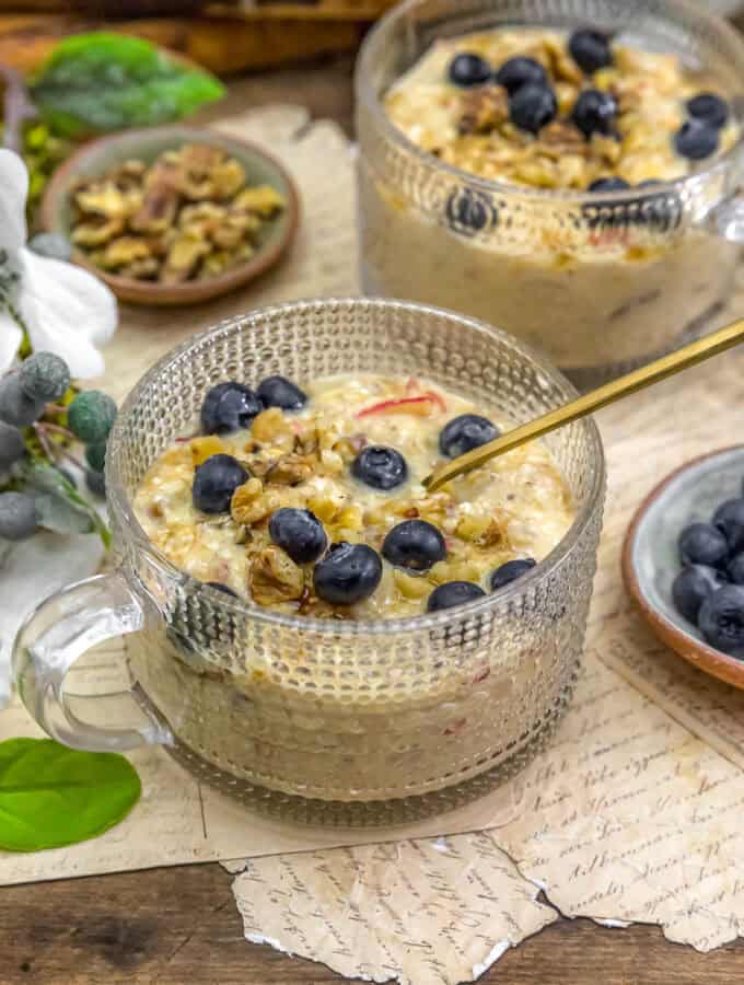 Spoon with Vegan Princess Diana’s Overnight Oats