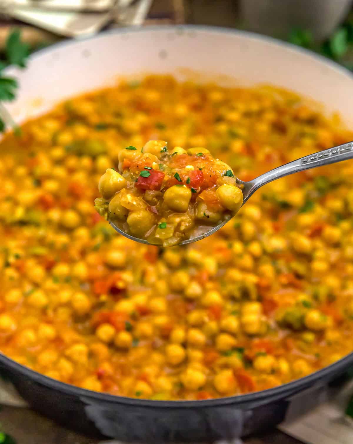 Spoonful of Catalan-Style Chickpea Stew