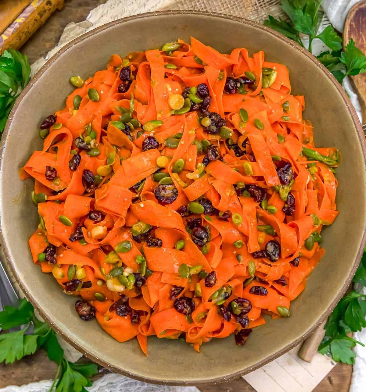 Bowl of Holiday Carrot Salad